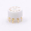 Kqueebee 20PCS PCB 9Pin Ceramic B9A Vacuum Tube Socket Audio HIFI DIY Amps for 12AX7 12AU7 12AT7, Golden-Plated & Silver-Plated. 