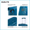 NUELITE 20-Inch Luggage BRANDENBURG | 8 Wheel Spinner Trolley Bag | Anti-Theft Zipper Integrated Lock Extra Security | Unbreakable Hard Shell Carry-on Suitcase Luggage. 