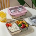 Container Plastic Microwave Plus Cutlery 2/3 Compartment Lunch Box with 2025 New Spoon and Fork Leak Proof Lunch Heat Tolerance Picnic Box Worker. 
