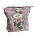 Coin Purse Portable Women's Makeup Bag Large Capacity Embroidery Clutch Bag with Zipper Colorful Toiletry Bag Washbag. 