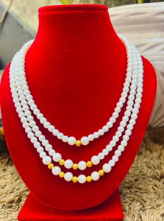 Three%20Layer%20Moti%20Mala%20Necklace%20With%20Gold%20Beads%20-%20Image%202