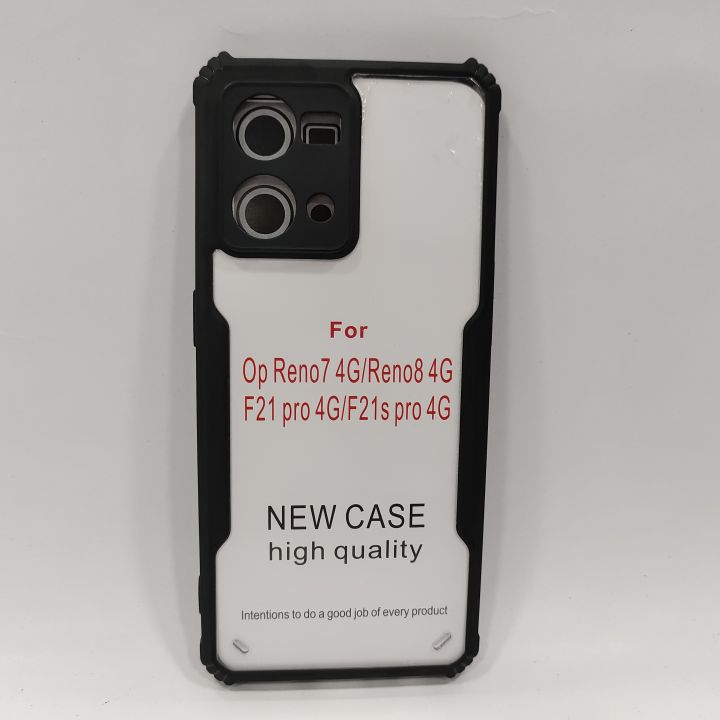 Oppo%20F21%20Pro%204G%20/Oppo%20F21s%20Pro%204G%20/Reno%207%204G%20/Reno%208%204G%20Cover%20(All%20Same%20Size)%20Clear%20Transparent%20Black%20Bumper%20%20Cover%20Case%20-Non%20Yellowing%20-%20Image%204