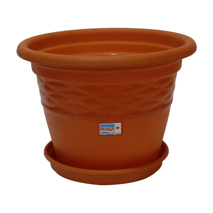 Flower%20Plastic%20Pot%20/%20Gamala%2012%20Inches%202%20Pcs%20Set%20With%20Base%20Plate%20-%20Image%203