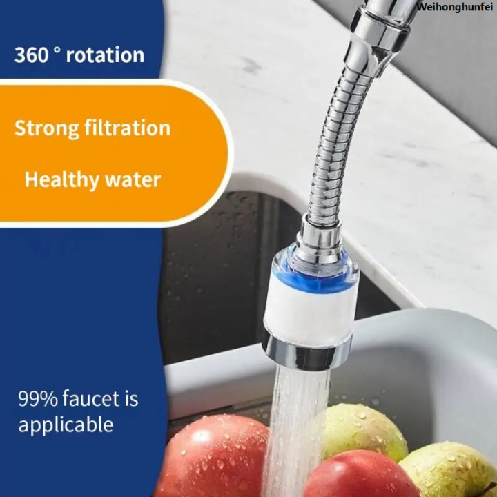 WeihonghunfeiSales promotion New Universal Tap Aerator with Filter Element 1080° Splash-proof Swivel Faucet Filter Water Saving Filtration Purifie Wash Basin