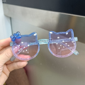 Uonevic Mom Dian Kids Boys Mirrors Baby Girls Warp Bow Outdoor Purple Sunglasses Acrylic Luxury Summer Kids Cute Outer Line Protection Sun UV400 Glasses SMGSLIB Mom. 