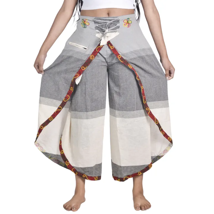 Gray%20Tone%20Butterfly%20Trousers%20For%20Women%20-%20Image%203