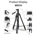 JMARY KP-2294 Professional Camera Tripod | 2-in-1 Monopod & Horizontal Axis Overhead Shooting | Heavy Duty Multi-functional Tripod for DSLR, Mirrorless, Mobile & Video. 