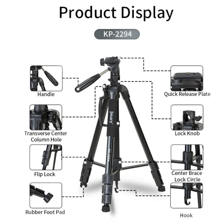 JMARY%20KP-2294%20Professional%20Camera%20Tripod%20%7C%202-in-1%20Monopod%20&%20Horizontal%20Axis%20Overhead%20Shooting%20%7C%20Heavy%20Duty%20Multi-functional%20Tripod%20for%20DSLR,%20Mirrorless,%20Mobile%20&%20Video%20-%20Image%203