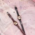 【Innovative design】[Can last for 10 years] Barrel-Shaped Artistic Temperament Women's Watch Retro British Style Thin Strap Petite Student Niche Simple Fashion Women's Watch [Top-notch quality]. 