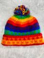 Multicolored Woolen Benea Hat / Cap for Unisex. 