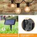 FORIDE G40 Solar Powered Led Lights 18Ft Outdoor Patio Globe String Lights Bistro Yard Decoration 1.5W 10 Bulbs. 