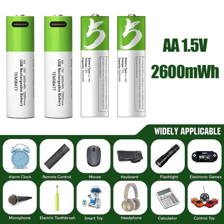 Goop%201.5V%205200mWh%20USB%20Lithium%20ion%20Rechargeable%20AA%20Battery%20with%20USB%20Type%20C%20Charging%20Cable,%20High%20Capacity%20Fast%20Charge,%201200%20Cycles%20Constant%20Output,%20Over-Charge%C2%A0Protection%C2%A0(2)%20-%20Image%202