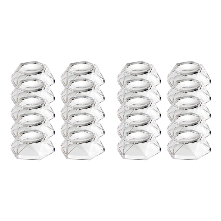 20Pcs Acrylic Sphere Display Stand Holder - Ball Display Base - for Softball Tennis Ball (Small)