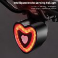 New Type-C Charging Smart Brake Sensing Bike Taillight IPX6 Waterproof Vibration Wake-Up Bicycle Rear Light 4 Lighting Modes Bicycle Tail Light Bicycle Accessories. 