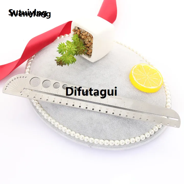 Difutagui%201%20PC%20Multi%20Functional%20Stainless%20Steel%20Tool%20Scale%20Ruler%20High%20Quality%20Luxury%20Profesional%20Office%20Compass%20Protractor%20Hexagonal%20EDC%20Outdoor%20Tool%20-%20Image%202