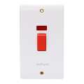 45A DP Switch Heavy Duty Double Pole Switch White (3*5). 