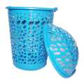 UltraDurable 40L Plastic Laundry Basket with Lid. 
