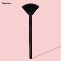 Wenefang 1pc Cosmetic Applicator Tools Soft Fiber for Glycolic Peel Mask Fashion Wooden Handle Fan Brushes Facial Brushes Soft Makeup Brush. 