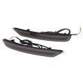 LED Rear Bumper Reflector Tail Light for Forester Black Lens. 