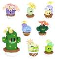 DIY Mini Cactus Building Block Sets Potted Plant Garden Children Assembly Toys Creative Decor. 