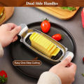 Butter And Cheese Slicer, Stainless Steel Multipurpose Cheese Slicer Food Cutter, Butter Slicer Cutter Cheese Slicer Durable GHAN. 