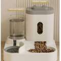 Automatic Feeder Dog Cat Bowl With Water Fountain Large Capacity Food Storage Dispenser Container Puppy Pet Accessories. 