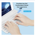 Ultra Slim Rechargeable Wireless Bluetooth Keyboard & Mouse (Portable Mini BT Wireless) for Android Windows PC Tablet. 