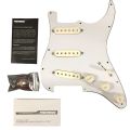 Fishman PRF-STR-WPG Fluence Loaded Pickguard-3 Single Width Pickups For Strat In White. 