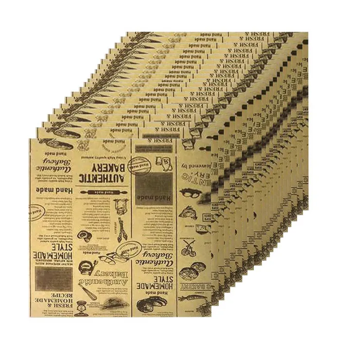 Frying Paper 200 Thick Food Greaseproof Paper Greaseproof Paper for Baking Hamburger ...