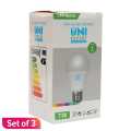 Uni Expert Led Bulb 7W E27 Set Of 3. 