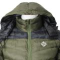 Two-Tone Silicon Down Jacket- Army Green/Black. 