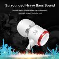 Wiresto In Ear Headphones Earphone Wired Earbuds Heavy Bass Headset  Soundproof Earplugs Noise Canceling HIFI Sound Quality Subwoofer Earphone with HD Microphone Free Case Box. 