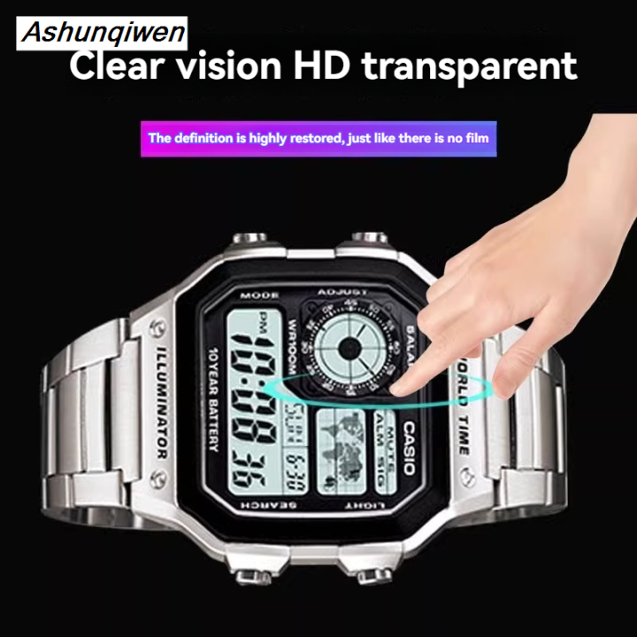 Ashunqiwen%20For%20Casio%20AE1200Wh%20AE-1200%20AE-1300%20AE1200%20AE-1200WHD%20Watch%20Film%202025%20New%20AE-1200WH/WHB-1A%20Mirror%20Screen%20Protector%20Film%20Transparent%20Film%20-%20Image%205