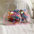 120 PCS-Clear Ponytail Elastic Rubber Band Hair Ties Ropes Rings Chinese Rubber Band For Kids. 