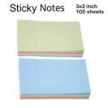 2Packet Multicolor Sticky Note Pad (3 Inches x 2 Inches) multi Colour Sticky Notes Book Mark Memo Pad Paper Pack of 100. 