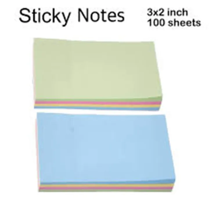 2Packet%20Multicolor%20Sticky%20Note%20Pad%20(3%20Inches%20x%202%20Inches)%20multi%20Colour%20Sticky%20Notes%20Book%20Mark%20Memo%20Pad%20Paper%20Pack%20of%20100%20-%20Image%202