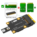 M.2 Key B to Mini PCI-E Adapter Strap Dual NANO SIM Card Adapter Card Support 3G/4G/5G Adapter Multi-Function Convenient Module. 