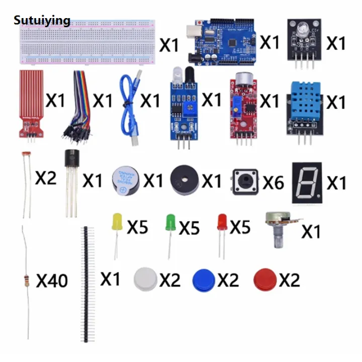Sutuiying%20Starter%20Kit%20for%20Arduino%20Uno%20R3%20Breadboard%20Basic%20simple%20learning%20Fashion%20kit,%20sound/water%20level/humidity/distance%20detection,%20LED%20control%20-%20Image%203