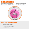 Foam Basketball, Indoor High Density Training Basketball 3D Texture Quiet Bounce No Noise Ball for Home Beach Pool Easy Install Easy to Use B. 