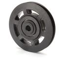 NAMUNY 8Pcs 95mm Black Bearing Pulley Wheel Cable & 6 Pack 1 Inch (25 mm) Barbell Clip Clamps-Dumbbell Spring Collars. 