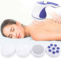 Electric Vibration Body Slimming Massager | Full-Body Relaxation & Toning | Multi-Function Handheld Massager with 4 Heads | Portable Rechargeable Relaxation Machine. 