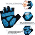 MOREOK Men Cycling Gloves , Half Finger Biking Gloves Gel Pad Shock-Absorbing Anti-Slip Breathable Motorcycle Mountain Bike Gloves. 
