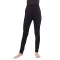 Women's Solid Inner Fleece Leggings Comfortable Fit Elastic Waist Soft Fleece Lined Trousers. 
