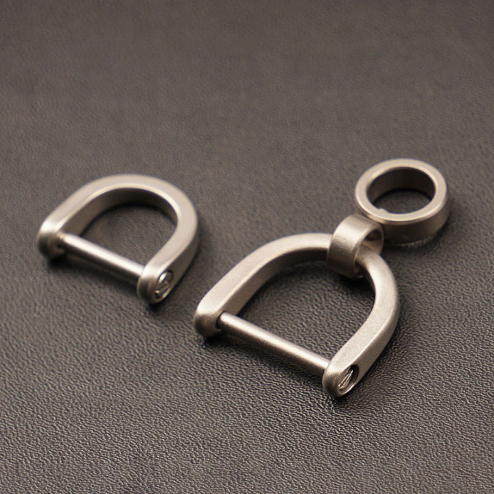 Titanium D Ring Key Shackle U Shape Key Ring Horseshoe Clasp For