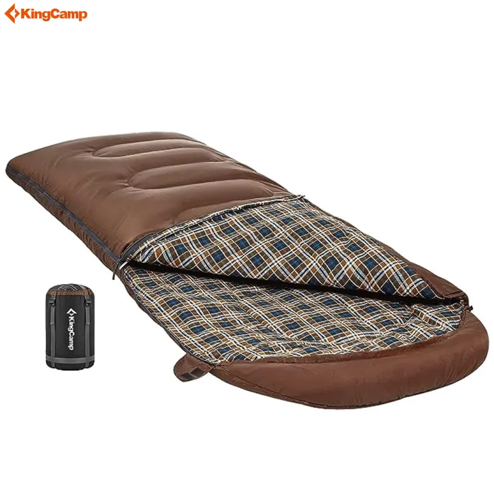 KingCamp%20Cloud%20300%20Cotton%20Flannel%203%20Season%20Lightweight%20Water%20Resistant%20Family%20Camping%20and%20Backpacking%20Sleeping%20Bag%20for%20Adults%20-%20Image%204