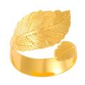 Penasfe Golden Leaf Napkin Buckles Maple Leaf Design Adjustable Iron Napkin Ring for Parties Events Perfect Table Decoration for Christmas. 