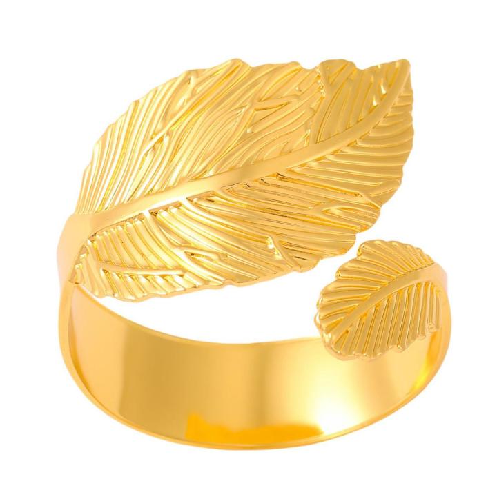 Penasfe Golden Leaf Napkin Buckles Maple Leaf Design Adjustable Iron Napkin Ring for Parties Events Perfect Table Decoration for Christmas