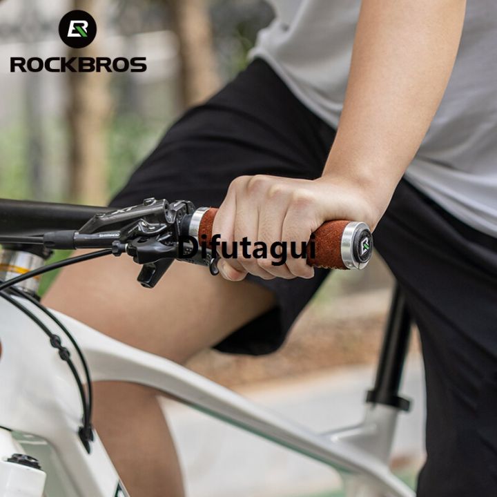 Difutagui%20ROCKBROS%20Bicycle%20Grips%20MTB%20Handlebar%20Grips%20Non-Slip%20Mountain%20Bargain%20price%20Bike%20Handle%20Leather%20Comfortable%20Soft%20Double%20-%20Image%202
