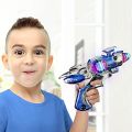 Red & Blue Super Spinning Space Toy Gun Set With Flashing Lights & Sound Effects, Pack Of 2. 