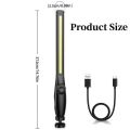 New COB LED Work Light Super Bright Cordless Flashlight with Hook Brightness Adjustable Inspection Lights Car Repair Outdoor Camping. 